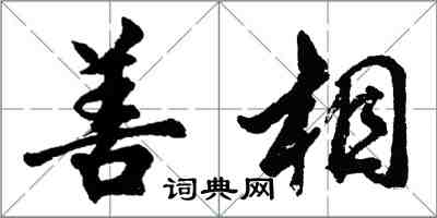 胡问遂善相行书怎么写