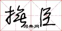 王冬龄抚臣草书怎么写