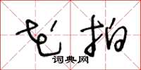 王冬龄花拍草书怎么写