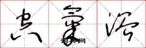 王冬龄空气浴草书怎么写