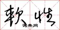 王冬龄软性草书怎么写