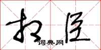王冬龄相臣草书怎么写