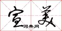 王冬龄宣美草书怎么写