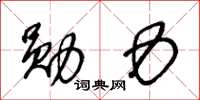 王冬龄勋力草书怎么写
