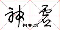 王冬龄神虚草书怎么写