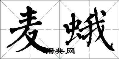 翁闿运麦蛾楷书怎么写