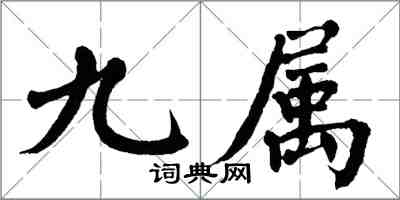 翁闿运九属楷书怎么写