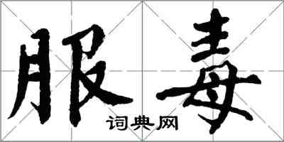 翁闿运服毒楷书怎么写