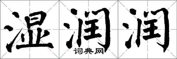 翁闿运湿润润楷书怎么写