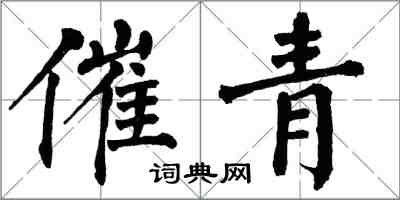 翁闿运催青楷书怎么写