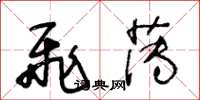王冬龄飞薄草书怎么写