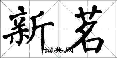 翁闿运新茗楷书怎么写