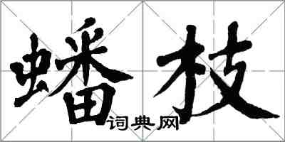 翁闿运蟠枝楷书怎么写