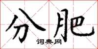 丁谦分肥楷书怎么写
