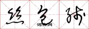 王冬龄丝包线草书怎么写