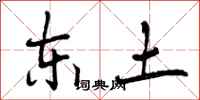 曾庆福东土行书怎么写