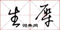 王冬龄生犀草书怎么写