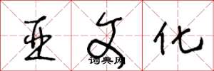 王冬龄亚文化草书怎么写