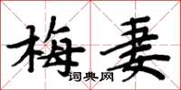 周炳元梅妻楷书怎么写