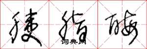 王冬龄胰脂酶草书怎么写
