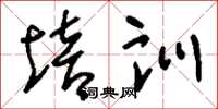 刘少英培训草书怎么写