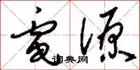 刘少英电源草书怎么写