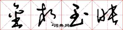刘少英金相玉映草书怎么写