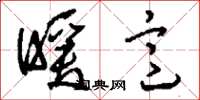 刘少英暖意草书怎么写