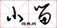 刘少英小留草书怎么写