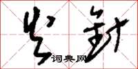 刘少英火针草书怎么写