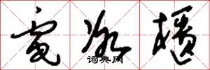 刘少英电冰柜草书怎么写