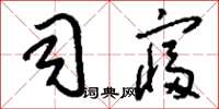 刘少英司寝草书怎么写