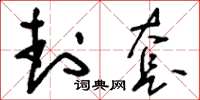 刘少英封套草书怎么写