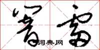 刘少英响雷草书怎么写