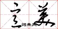 刘少英宣美草书怎么写