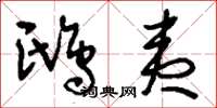 刘少英鸱夷草书怎么写