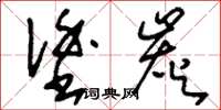刘少英涂炭草书怎么写