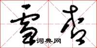 刘少英雪杏草书怎么写