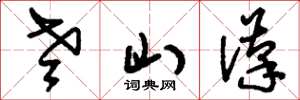刘少英老山汉草书怎么写