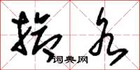 刘少英抢水草书怎么写
