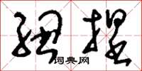 刘少英纽捏草书怎么写