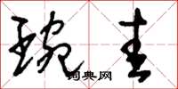 刘少英琬圭草书怎么写
