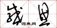 刘少英感思草书怎么写