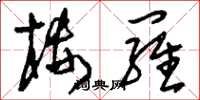 刘少英楼罗草书怎么写