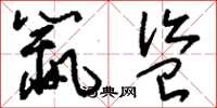 刘少英鼠盗草书怎么写