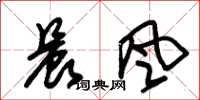 朱锡荣晨风草书怎么写