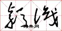 刘少英颖识草书怎么写