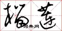 刘少英榴莲草书怎么写