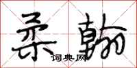段相林柔翰行书怎么写