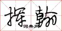 段相林挥翰行书怎么写